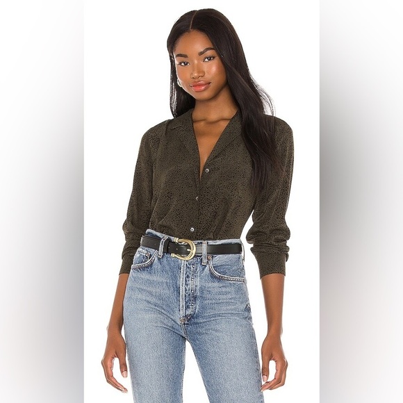 Rails Tops - RAILS | rebel top in olive speckled | size xs